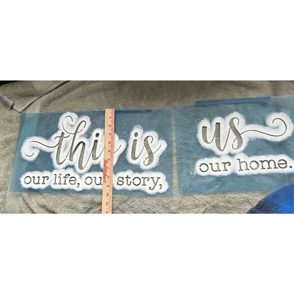 Lot Of 5 Reusable Mylar Stencils For Painting Signs Decor Funny Sayings Used - Picture 5 of 11